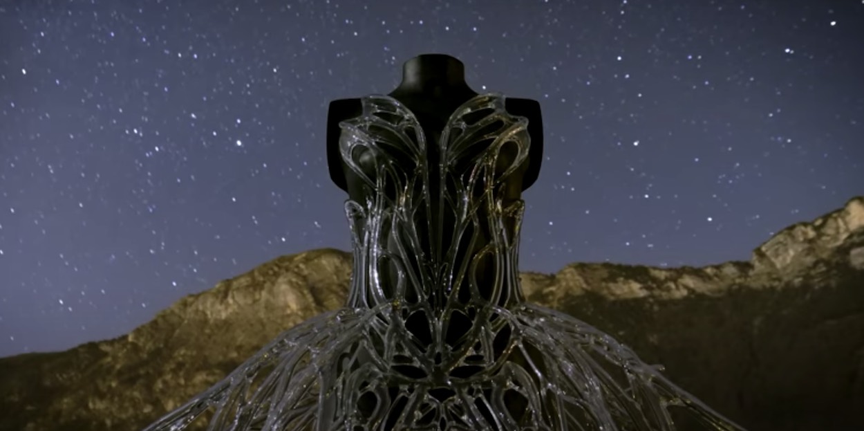 Iris van Herpen,  Process film Glass Dress